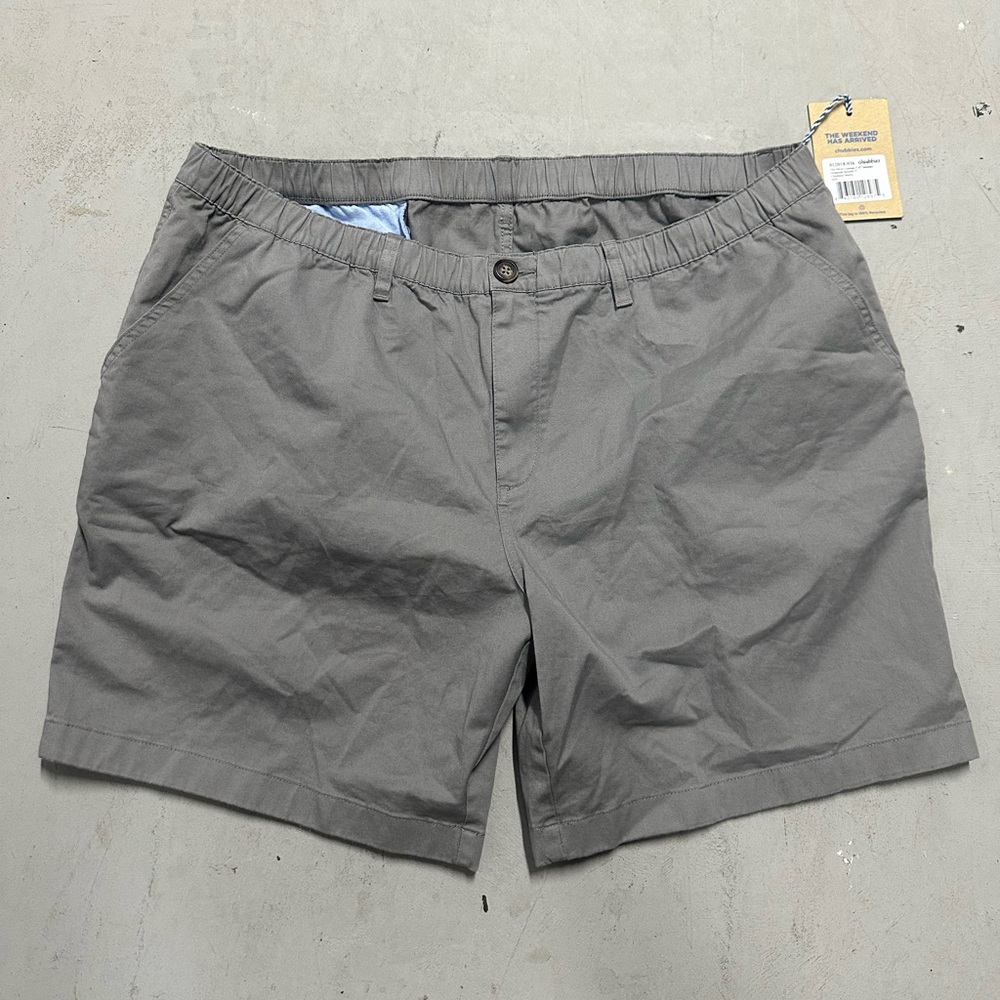 NWT CHUBBIES Shorts Men's XXL Gray The Silver Linings Originals Stretch Twill 7”